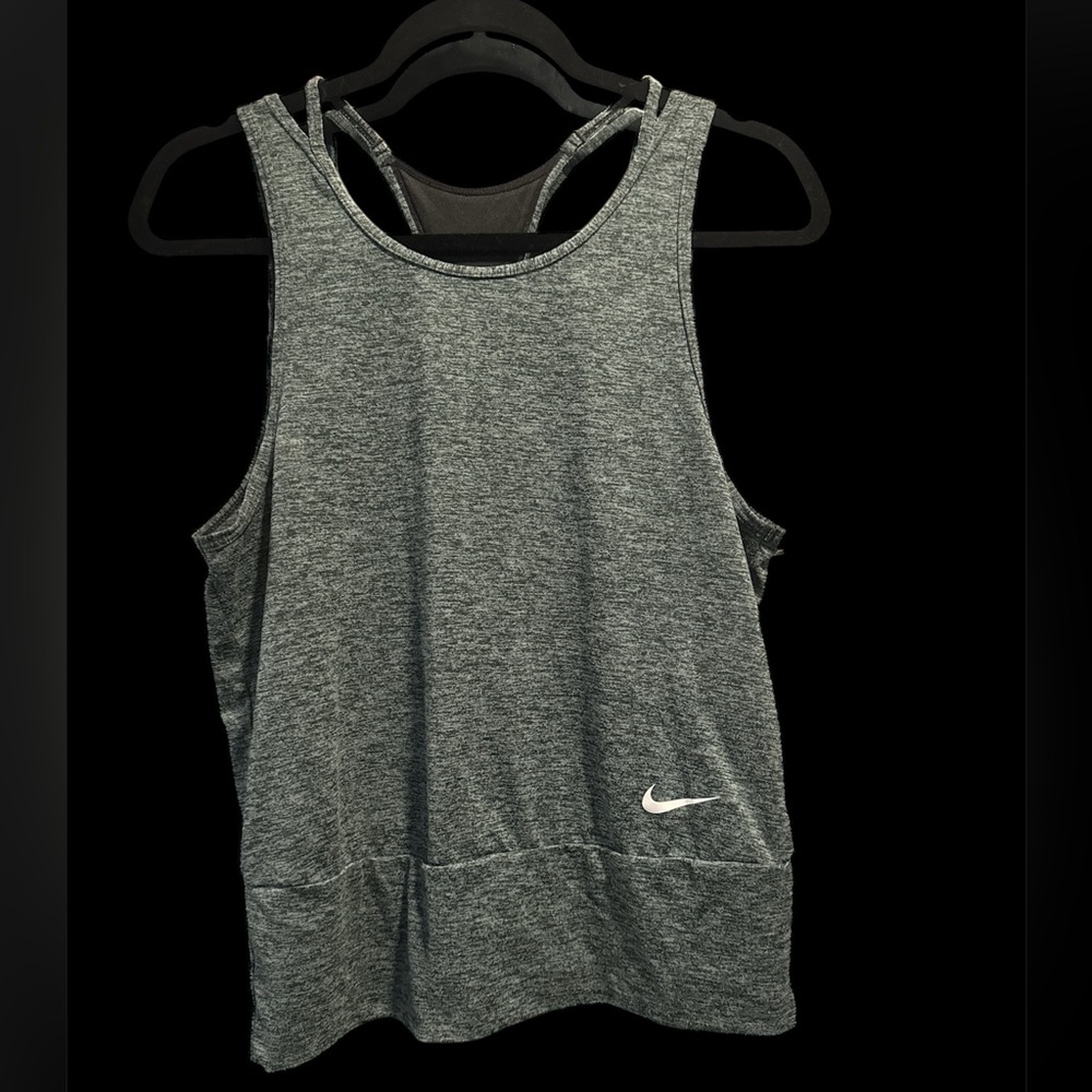 Nike Dri-Fit Racerback Gray Tank W-Small NWOT
